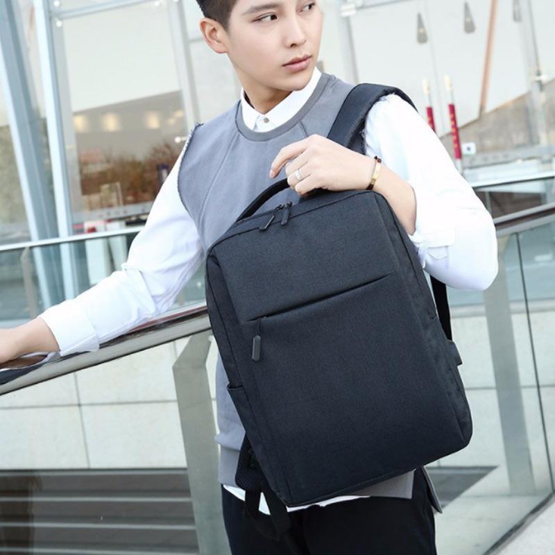 New Business Backpack USB Computer Bag Shoulder Lightweight Oxford Cloth Large Capacity Schoolbag
