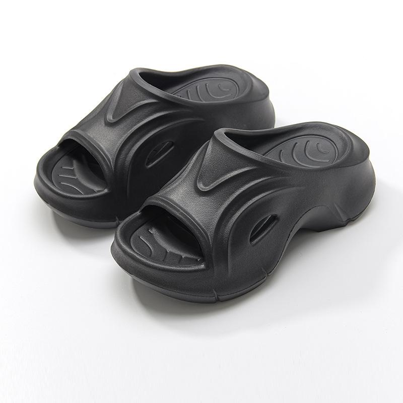 7cm Height Increase Non-Slip Slide Sandals for Women Summer Outdoor New EVA Cushioned Beach Casual Thick Sole Sandals