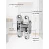 Three-Dimensional Adjustable Concealed Door Hinge for Hidden and Folding Doors