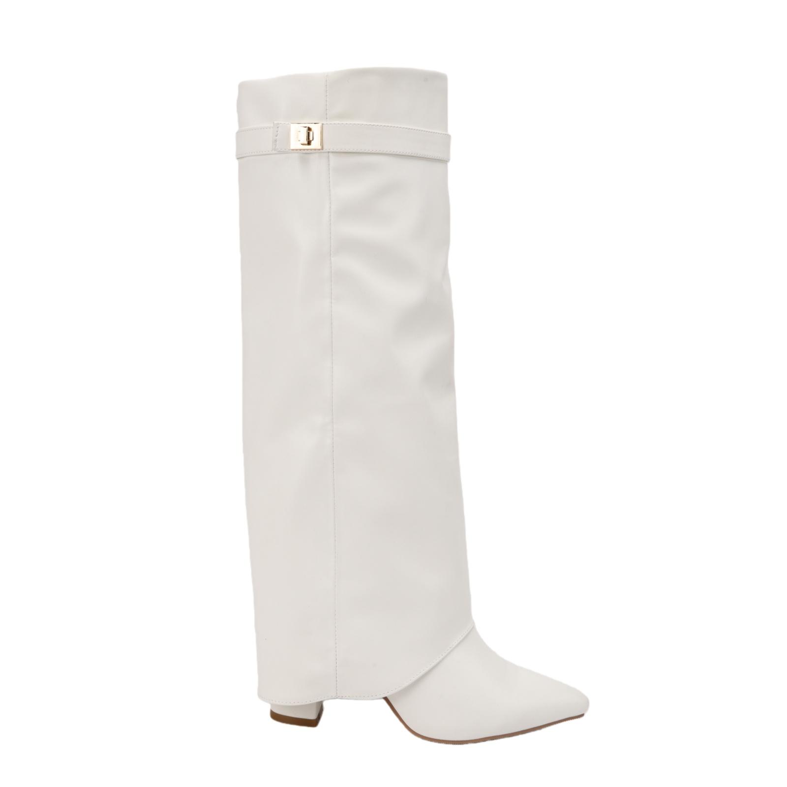 New Pointed Straight Leg Boots Women