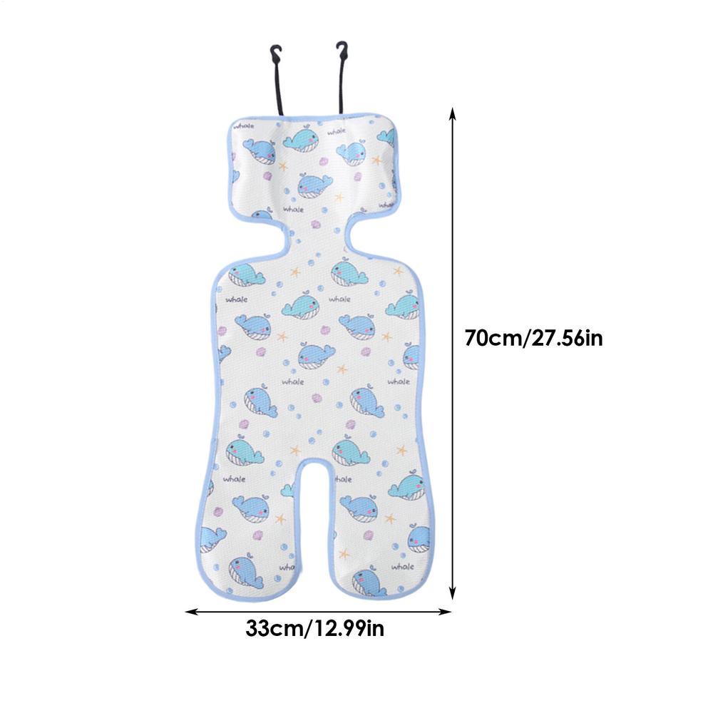 Stroller Cooling Pad for Baby Car Seat Cooler Pad Cooling Liner for Toddler Ice Silk Breathable Soft Cooler Mat Cushion Car Seat