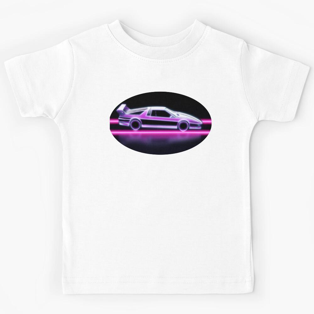 Synthwave sports car No.2 Neon Kids T-Shirt 170
