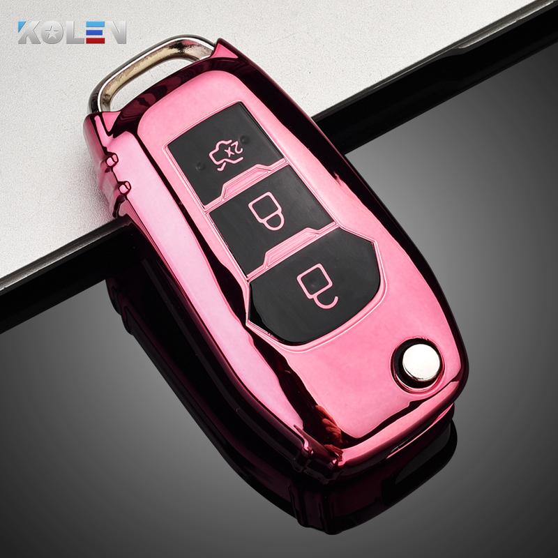 

Soft Tpu Car Remote Key Case Cover For Ford Fusion Fiesta Escort Mondeo Everest Ranger Explorer Mustang Key Protect Holder Shell