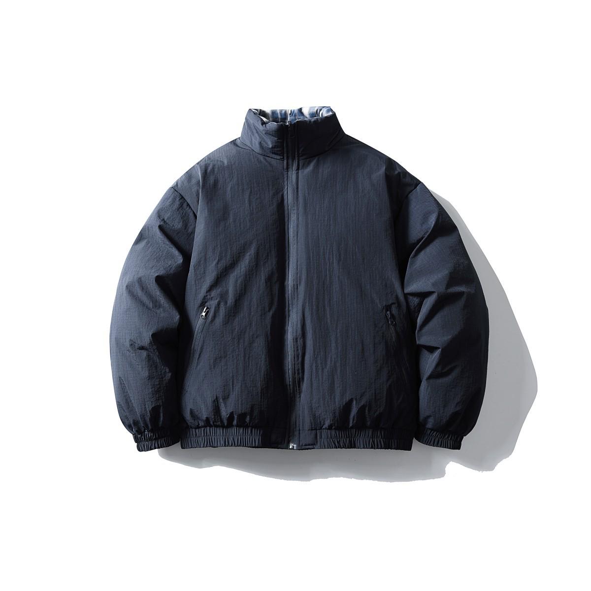 RUIIENRS x UNDOMAZE 2025 Reversible Retro Plaid Cotton Jacket XXL темно-синий