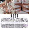 Ženy Fashion Crystal AB Rhinestones Nail Art Drahokamy, Nail Art Nástroje na nehty, Řemeslo