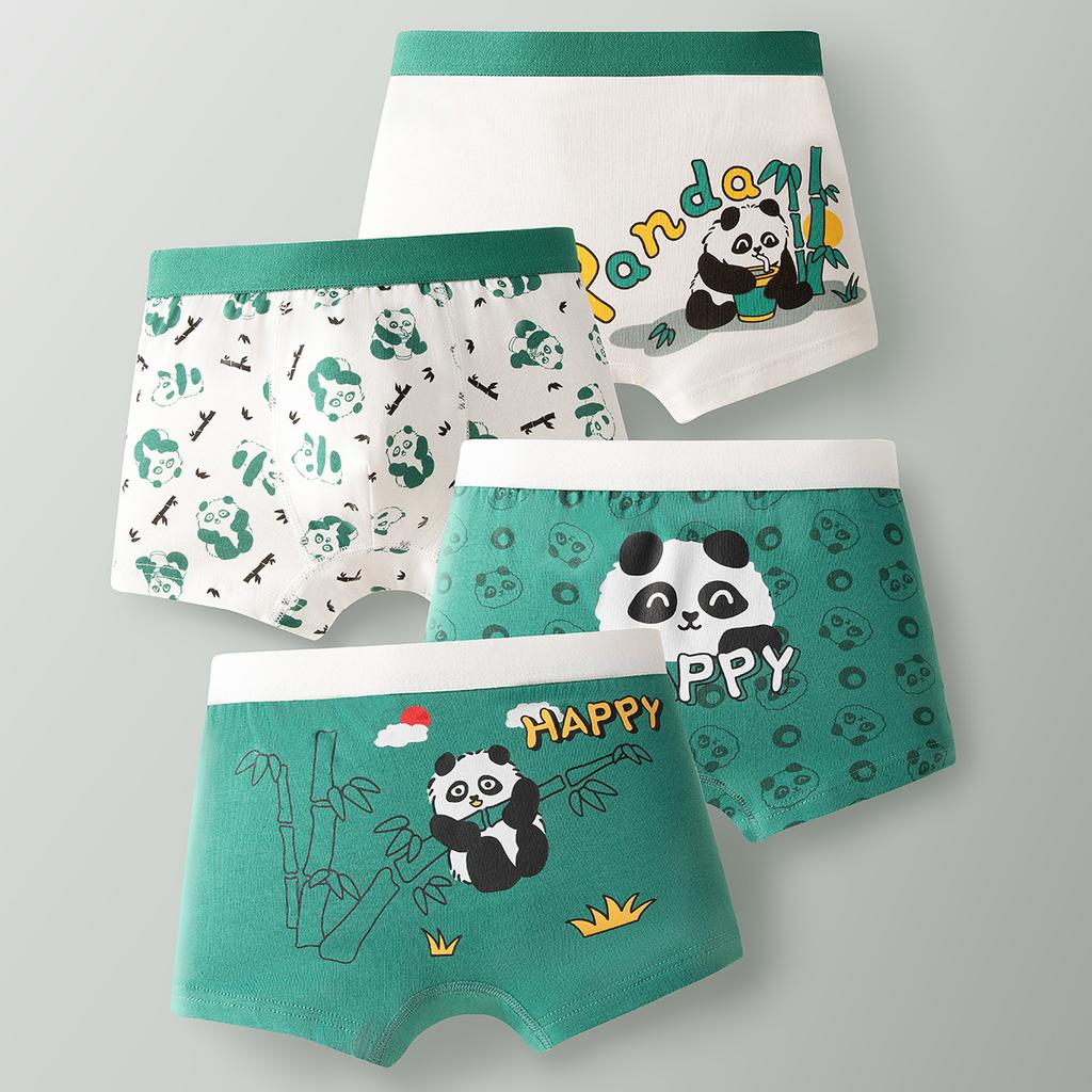 4 Pezzi/Set Biancheria Intima Bambini Ragazzi Cotone Boxer Corti Bambini Cartone Animato Auto Slip Bambino Boxer Traspiranti Slip