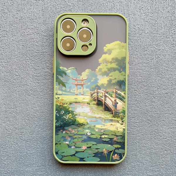 Summer Lotus Flower Phone Case For iPhone 16 15 Pro Max Case For iPhone 11 14 12 13 Pro Max Mini 7 8 15 Plus XS X XR Back Cover