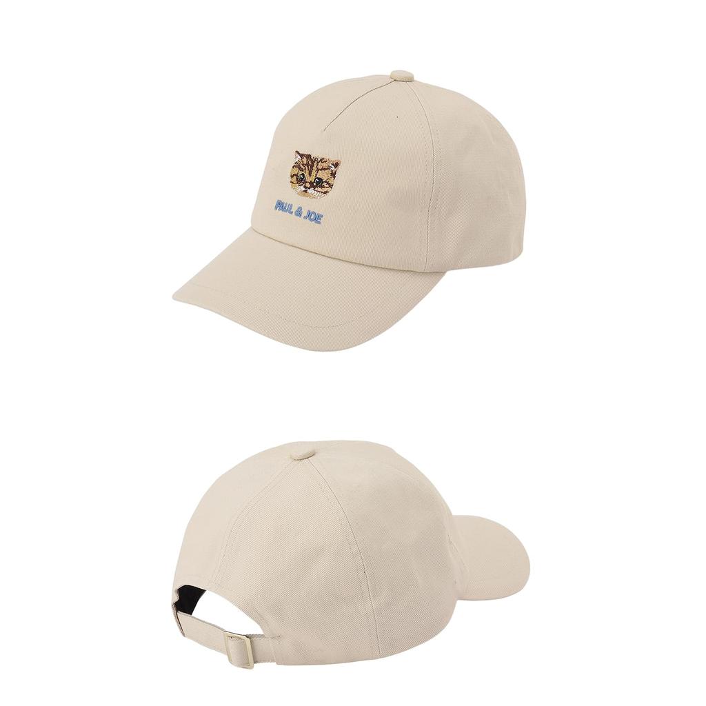 ACCESSOIRES Brand Logo Cat Embroidered Cap 69439 Beige [Paul & Joe]