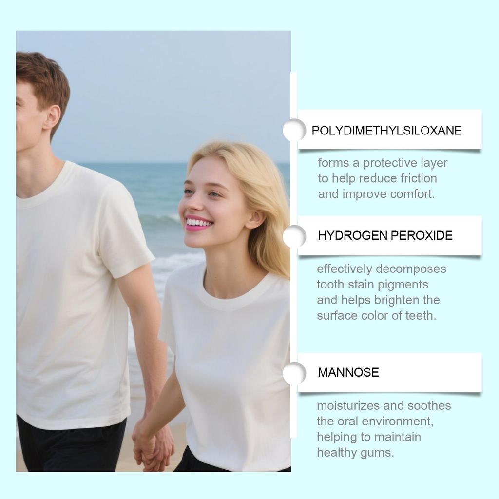 Premium Mundpflege Zahnaufhellungsstreifen, Frischer Atem & Fleckenentfernung - Zahnschmelzsicher für den täglichen Gebrauch