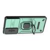 For Samsung Galaxy S25 Edge Case PC + TPU Kickstand Phone Protector with Lens Cover