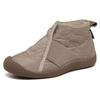 Winter Women's Anti Slip Fashionable Casual Short Boots, Waterproof and Plush Thickened Warm Flat Cotton Shoes, Snow Boots