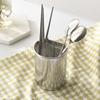 Half moon stainless steel hanging cutlery container, deep type, 1 piece, Korean popular tableware