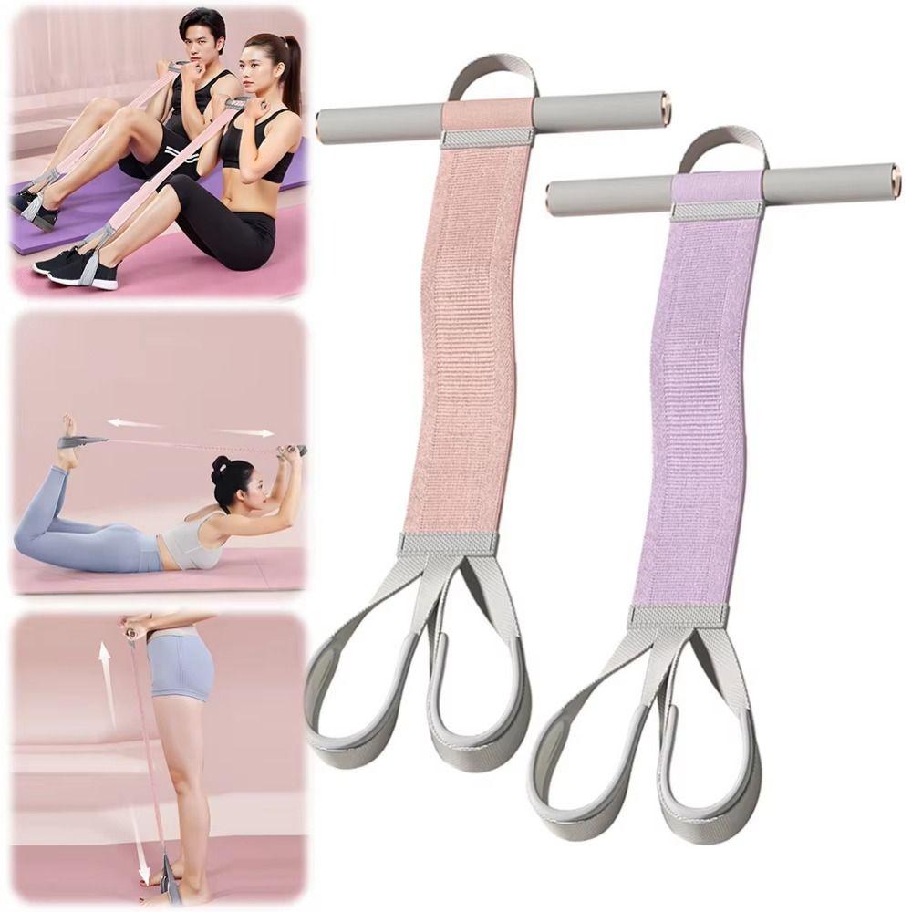 Elastic Resistance Bands Latex Ankle Pull Rope Resistance Band with Handles  Fitness Training