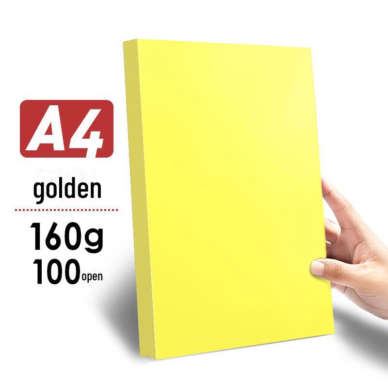 Zpevněný barevný kartonový papír Yuanhao A4 - 120G/160G pro kutily, tvoření ve školce a tisk