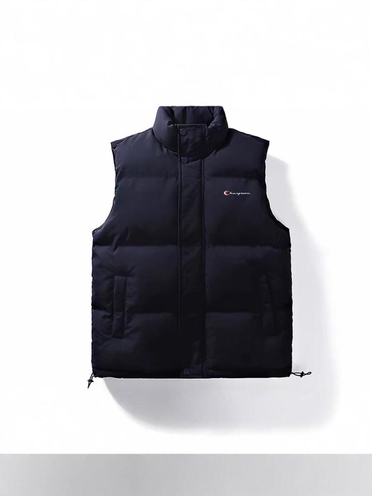 Vestă Caldă Unisex Fără Mâneci cu Guler Înalt Rezistent la Vânt - Vesta Bumbac Trendy pentru Purtare Casual Toamnă/Iarnă