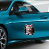 1 Stück 3D Autoaufkleber süße Katze Katze personalisiert Block Karosserie Kratzer Auto Motorrad SUV Fenster Laptop universeller Dekorationsaufkleber