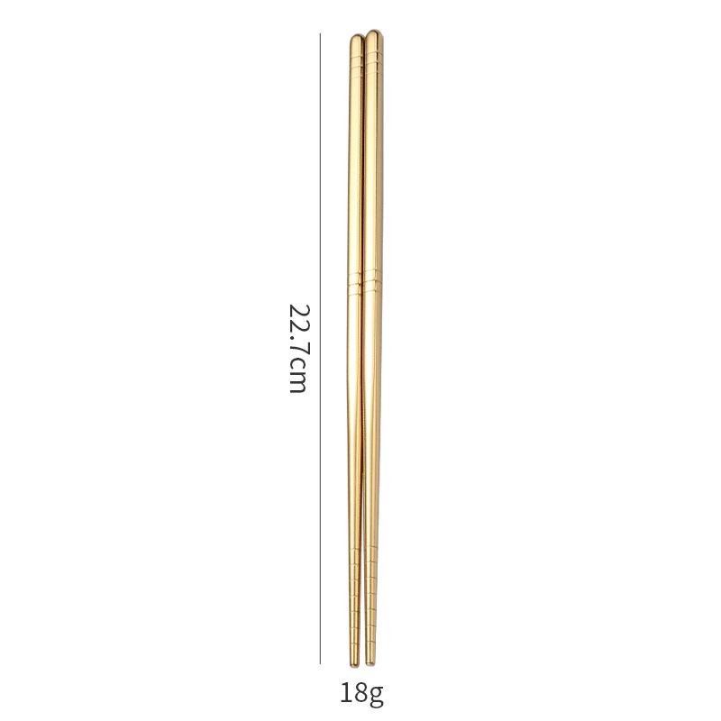 Semi-Square Stainless Steel Anti-slip Chopsticks - Hollow Design, Ideal for Hot Pot, Customizable Logo.