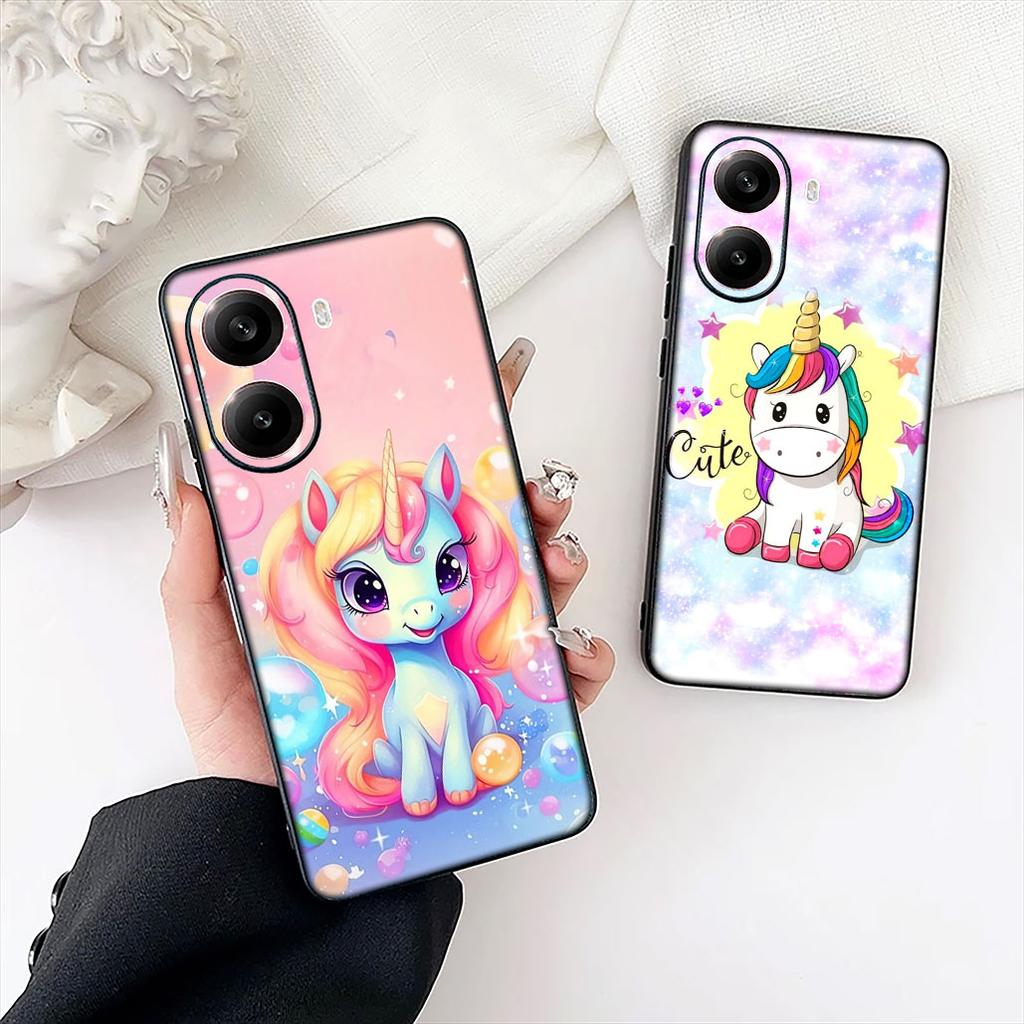 Unicorn Horse Phone Case for Xiaomi Redmi Note 13 14 ProPlus Pro Plus 14C A4 13C Pro+ Note14 Cover Casing