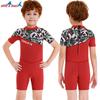Kids 2.5mm Neoprene Wetsuit Short Sleeve Full Body Dive Suit Snorkeling Surfing Jellyfish Protection Winter Fall