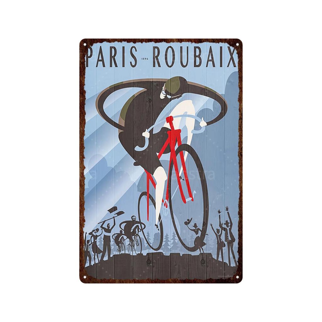 Mountain Bike Vintage Poster Landscape Metal Plate Plaque Wall Decor Iron Retro Posters Man Cave Bar Club Decoration Artwork