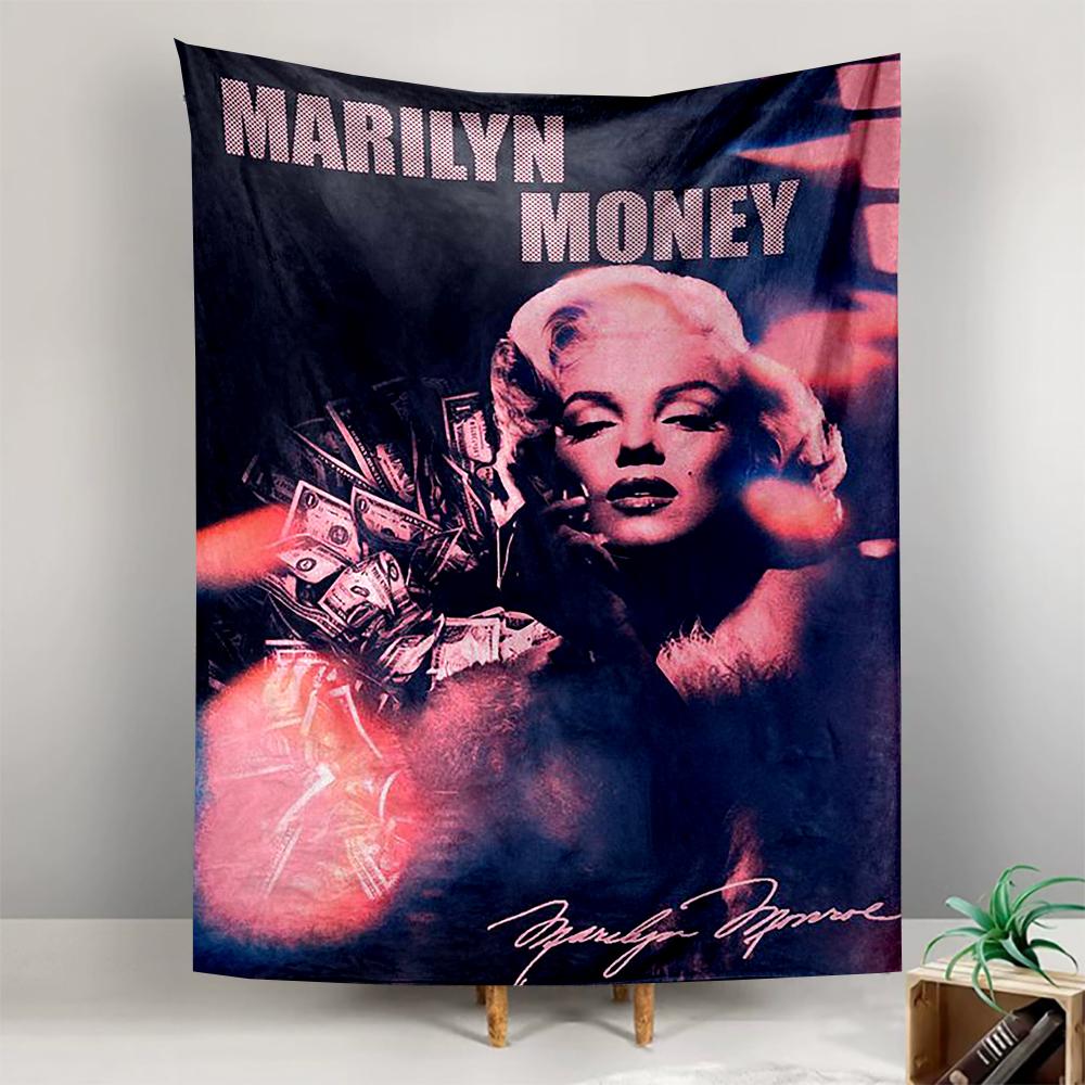 Tapestry Marilyn Monroe Marilyn Money Pink Dollar Poster Wall Hanging