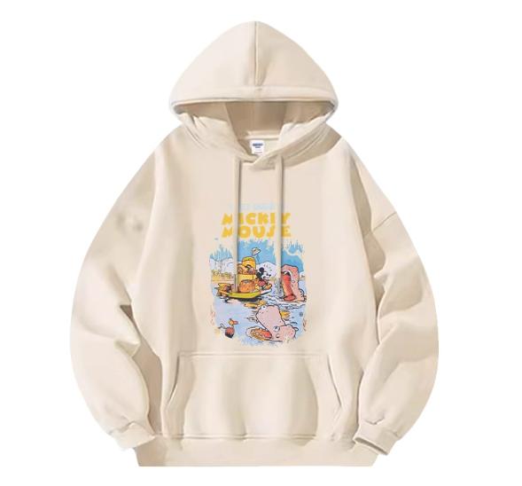 

Disney Series Cotton Fun Cartoon Mickey Pattern Printed Hoodie Men and Women Street Couple Loose Fashion Breathable Top 3XL