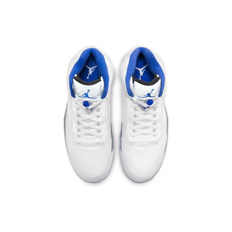 Air Jordan 5 Retro Stealth 2.0 Men Sneakers White Black Hyper-Royal DD0587-140