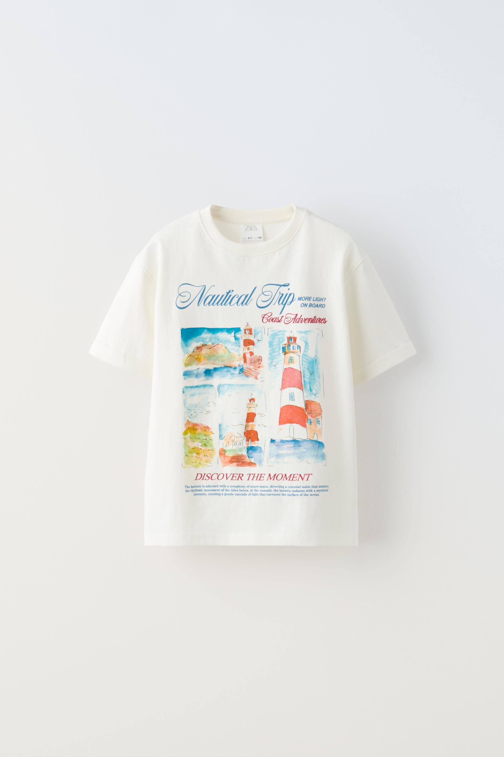 

ФУТБОЛКА С МОРСКИМ ПРИНТОМ МАЯК