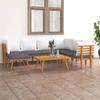 Vidaxl 8-Cz. Garden Lounge Set, With Cushions, Acacia