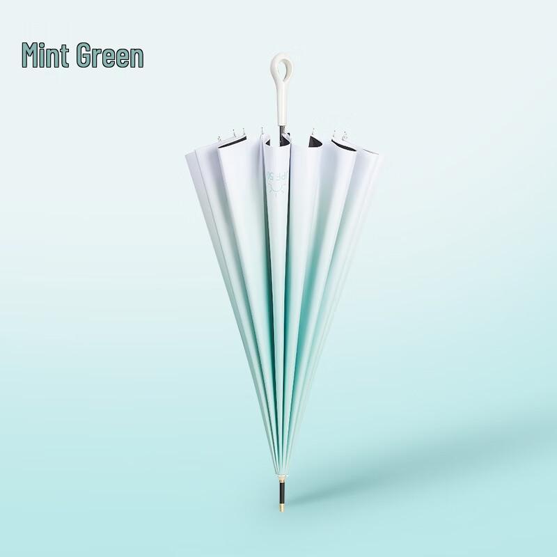 Automatic 16-Rib Windproof UV Protection Long Handle Umbrella