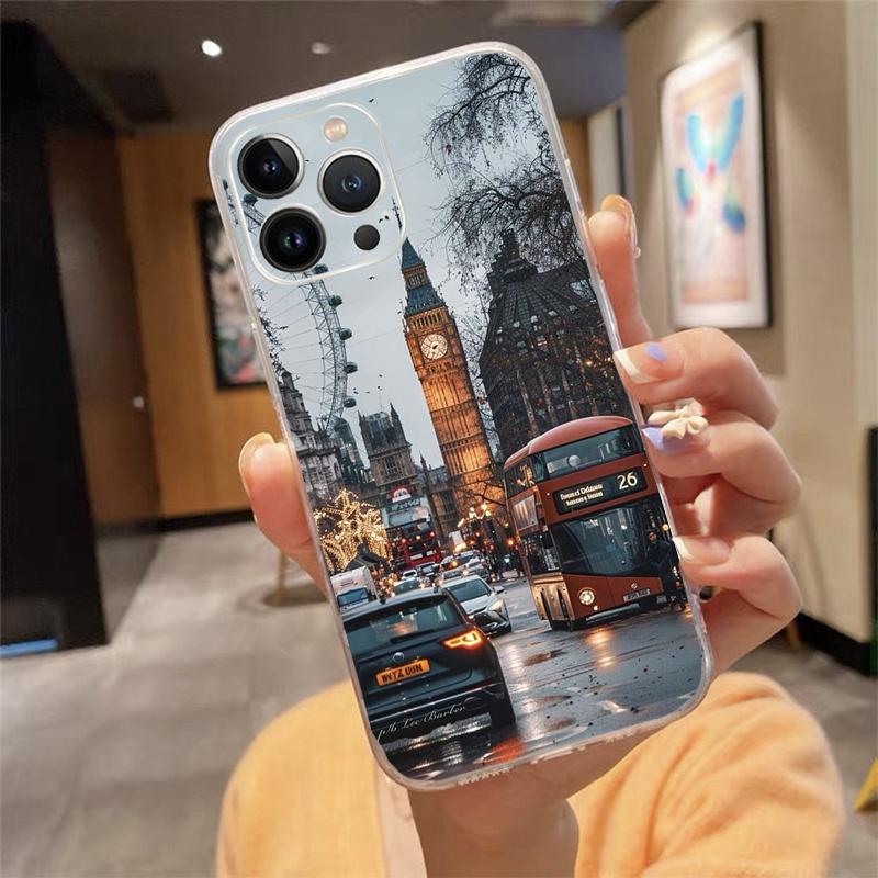 London aesthetics Phone Case Carcasa Funda For iPhone 17 Pro Max Air 16 15 14 13 Pro Max 15 16 Pro 15Plus Case