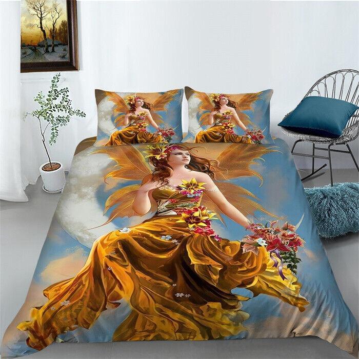 3D Printed Ultra-fine Fiber Bedding Set King Queen Bed Down Duvet Cover Pillowcase 2/3pc European and American Style Bed Cover Home Textile
