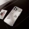 3D Electroplated Heart 13 Case for iPhone 17/15 Pro Max, Mirror Surface iPhone 16, High-end 14 Hard Case