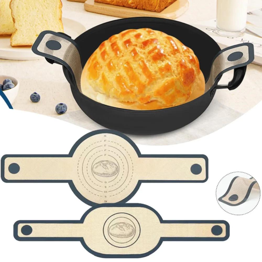 Bread Baking Mat, Oven Baking Mat, Reusable Silicone Bread Sling, Long Handle Non Stick Liner, Transferable Dough Pastry Product