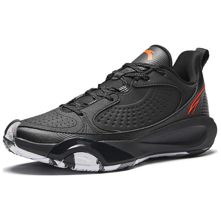 New Anta Wear Resistant Support Cushioning Low Top Basketball Shoes Men's Black 112511604-1