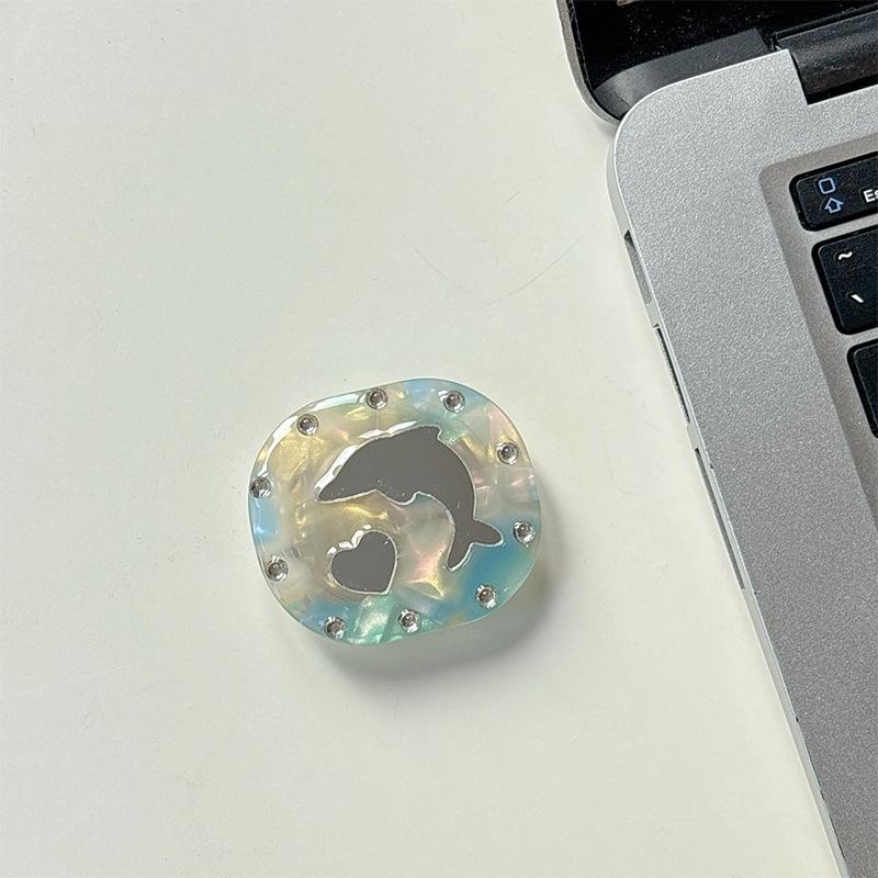 Rhinestone, Mobile Phone, Airbag Holder, Dolphin Mirror, Desktop Drama Support, Retractable Folding And Pasting, Ring Makeup Mirror.