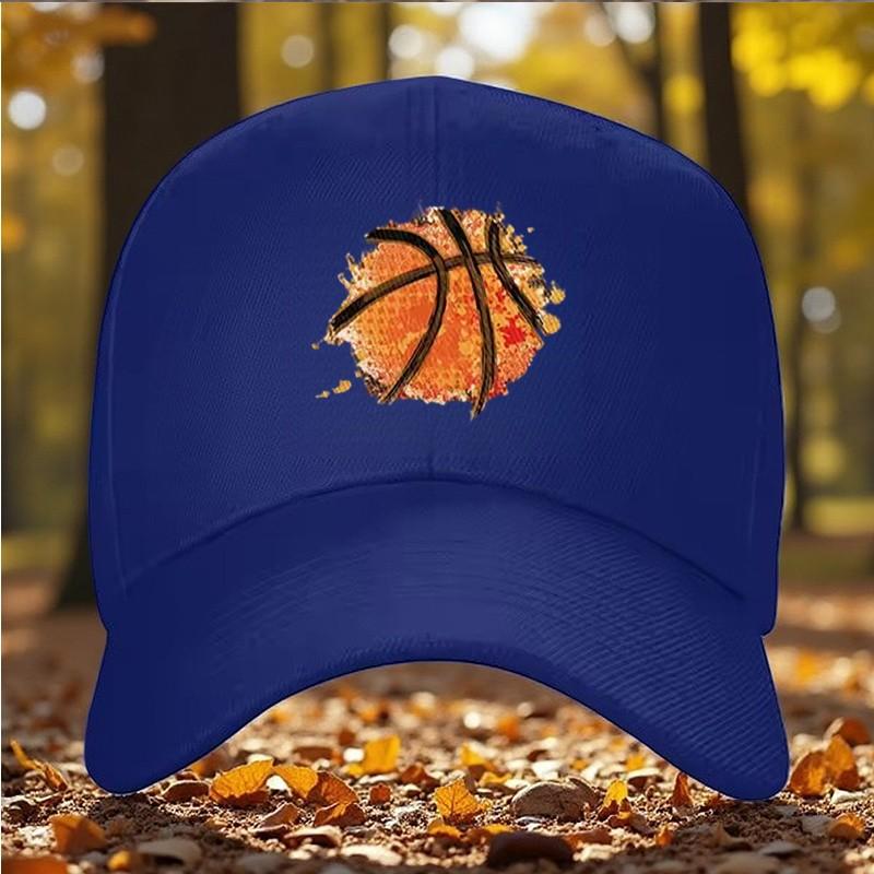Basketball Graphic Baseball Cap Creative Sport Design Outdoor Adjustable Sun Hat
