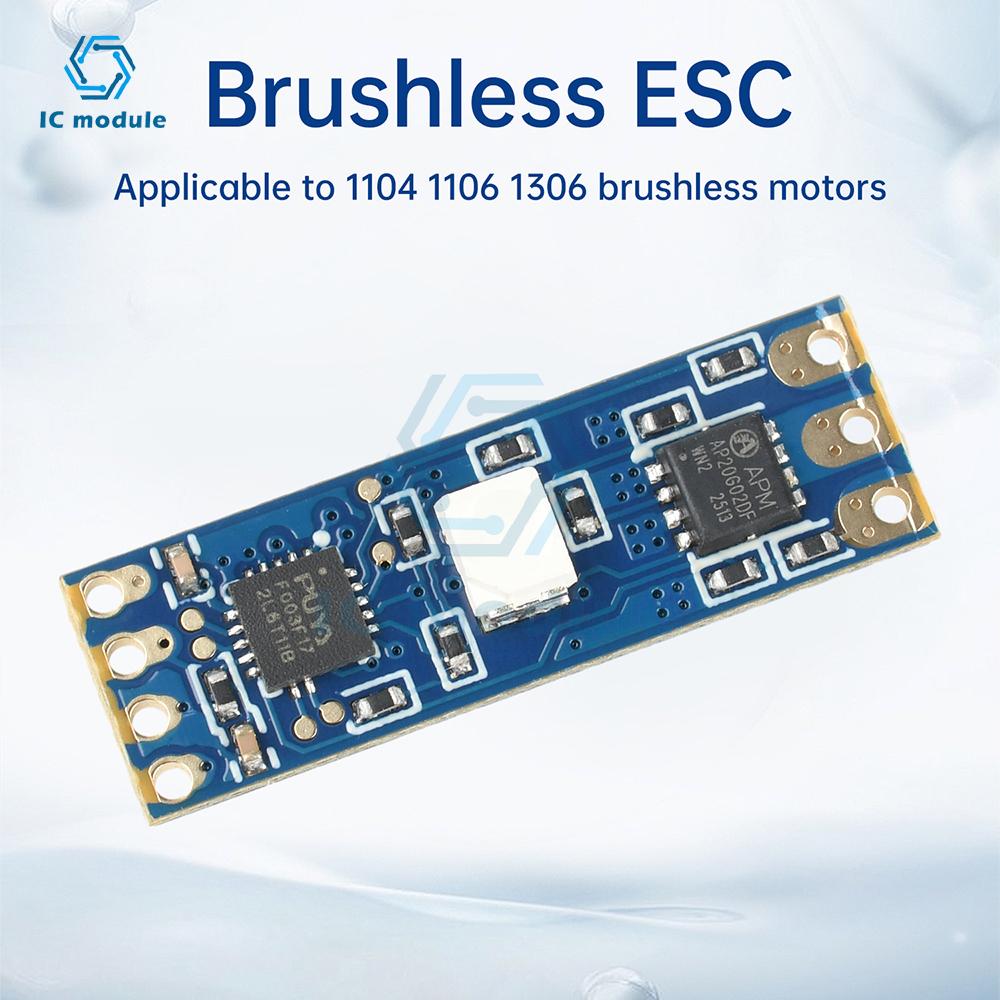 2S-3S DC 5V-16V 8A Mini RC Model Brushless ESC PWM Motor Driver ESC Board DL03 for 1104 1106 1306 Brushless Motors