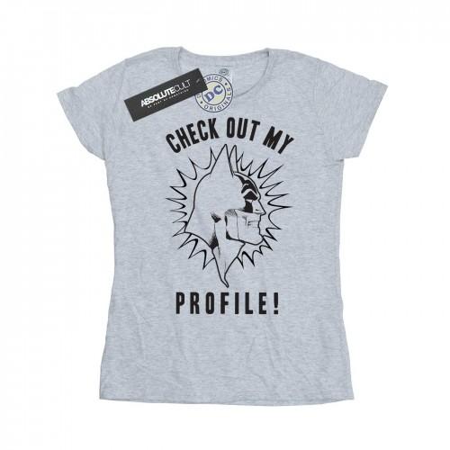

DC Comics Womens/Ladies Batman Check Out My Profile Cotton T-Shirt білий