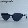 Trendy Sexy Cat Eye Sunglasses Women  Luxury Brand Vintage Punk Outdoor Sun Glasses For Ladies Classic Cateye Shades UV400