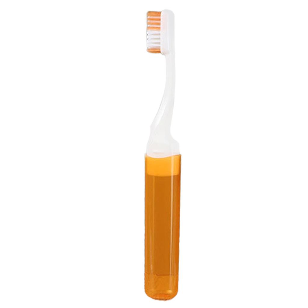Foldable Travel Toothbrush Folding Soft Toothbrushes for Adults Portable Small Dental Brush for Adults In Candy Colors