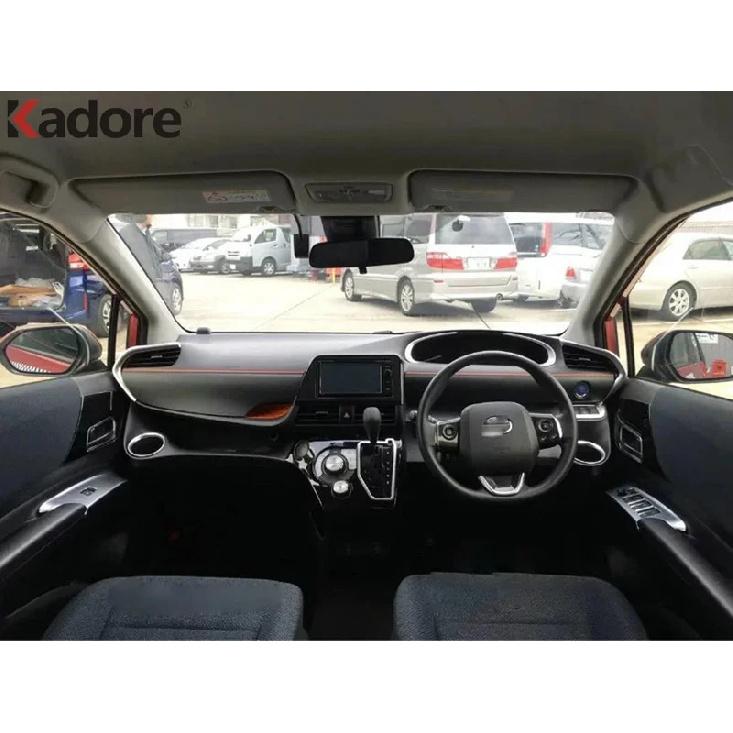 Car Front Side Water Cup Holder Frame Cover Trim For Toyota Sienta 2015 2016 2017 2nd Ge NHP170 Matte Interior Accessories