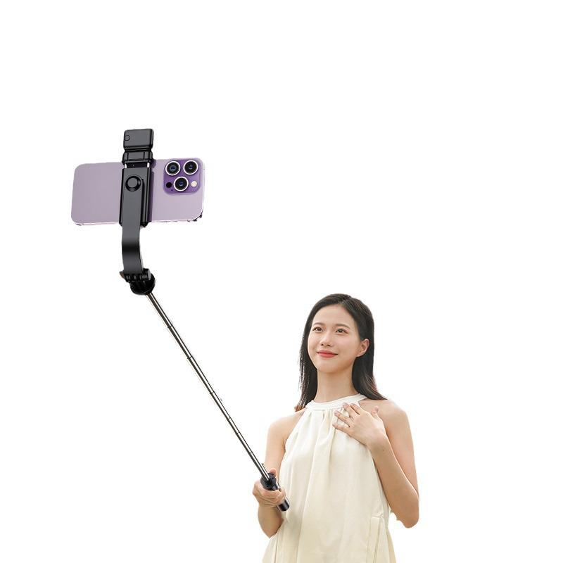 Bluetooth Selfie Stick with Integrated Fill Light & Remote, Multifunctional Tripod for Live Streaming