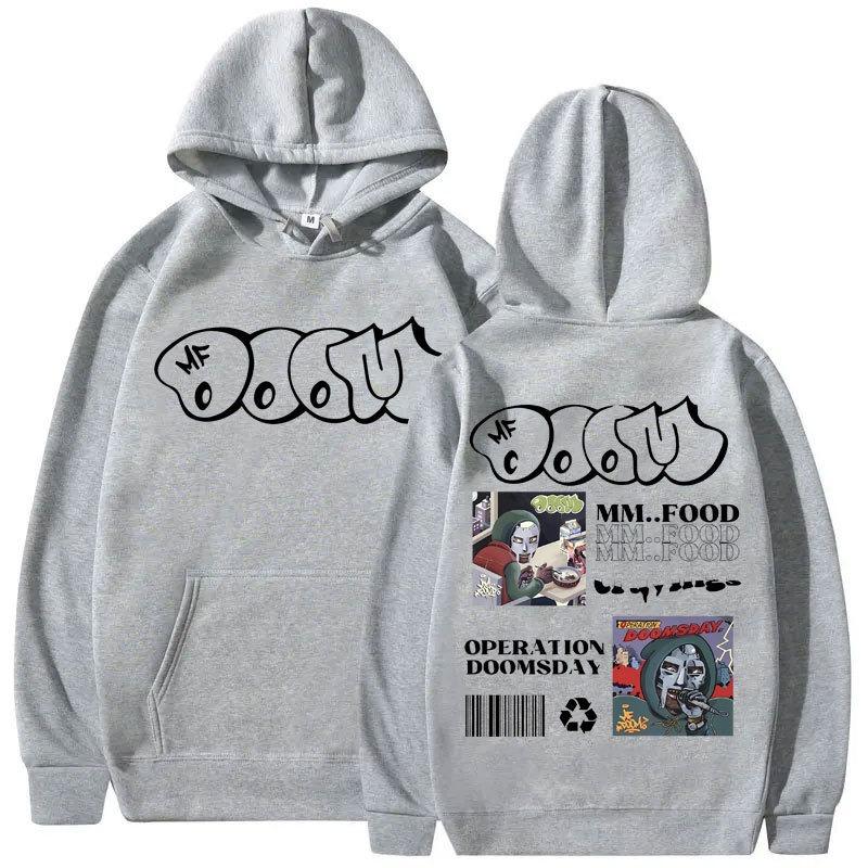 Rapper Mf Doom MM FOOD Doomsday Album Graphic Hoodie Men New Fashion Hoodies Funny Printing Hoodie Harajuku Sweatshirts Men Long
