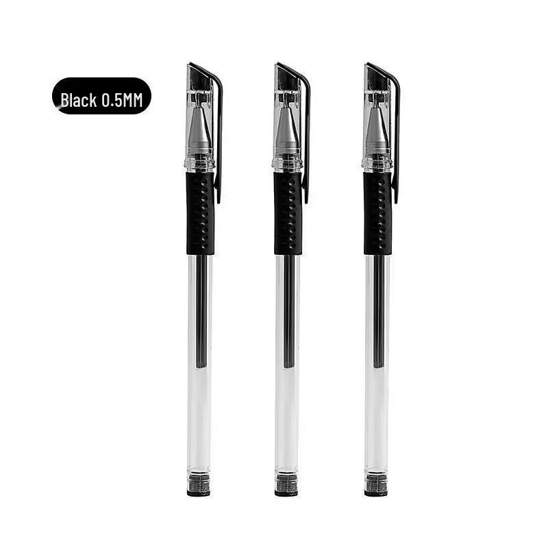 Student Exam 0.5mm Black Signature Pen - High-Precision Neutral Bullet Tip