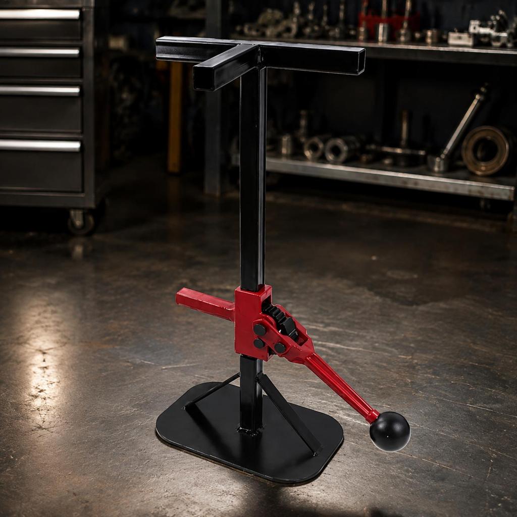 Repair Tricycle Lift Maintenance Jack with Ratcheting Lever Stable Service