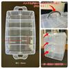 [Kurashi No Shoten] Beyblade Storage Case, 2025 Edition! Enhanced Thickness! Holds 30 Beyblade Parts, Transparent, and Perfect for Miniature Cars