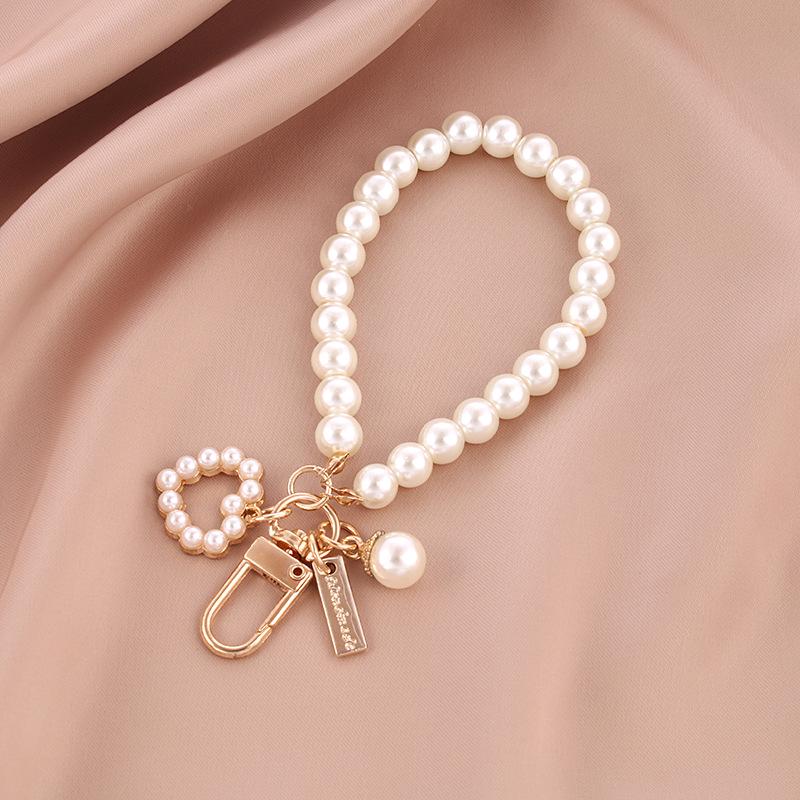 Creatieve Parel Hart Sleutelhanger Hanger - Schelp & Parel Accessoire