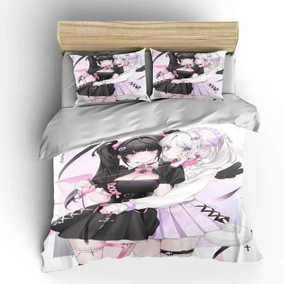 Japanese 3D Anime Moe Double Bed Duvet Cover Bed European Bedding Sets Home Textiles Luxury Pillow Cases Bedroom Bedding Sets A