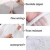 Garment Covers Dustproof Moth Proof Coat Bag With Zip Peva Translucent Dress Cover Waterproof 60 * 140cm White